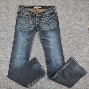 BKE Stella Bootcut Jeans Women's Size 29x35.5 Dark Wash Low Rise Stretch Western